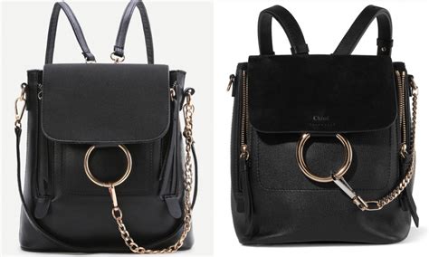 chloe faye backpack dupe|chloe mini faye backpack.